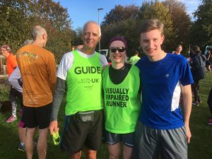 Sarah and Andrew at Coldhams Common parkrun