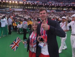 Niall Geddes at London 2012 Paralympic Games Opening Ceremony.