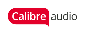 Calibre audio logo which is a speech bubble that says Calibre inside it and then audio next to it.