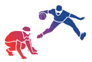 graphic of goalball players