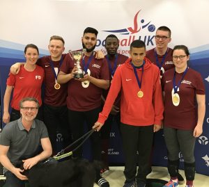 Photo of Northern Allstars sporting their medals at the end of the Goalfix Goalball Cup 2019