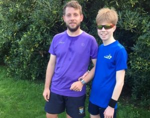 Freddy with his guide runner