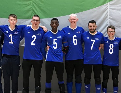 Goalball UK congratulate GB men’s debutant