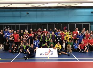 Group image of the goalball family, from the 2019 End of Season tournament.