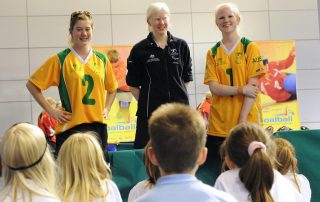 Q&A session with Australia Goalball at a taster session linked to the 2010 World Championships in Sheffield