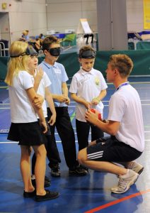 Children being coached at a taster session
