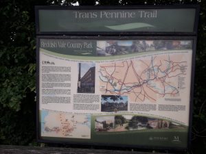 A map of the Trans Pennine Trail