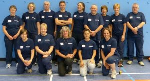 Image shows the Goalball UK referees stood together