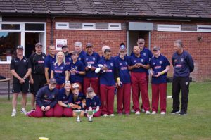 Image shows Lois with they Surrey VI cricket team 