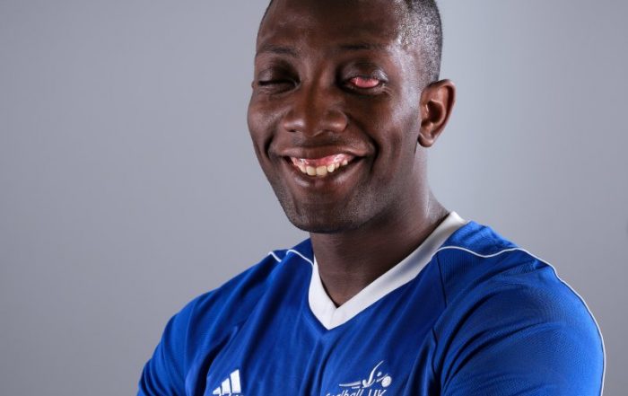 Profile picture of Caleb Nanevie in his GB kit