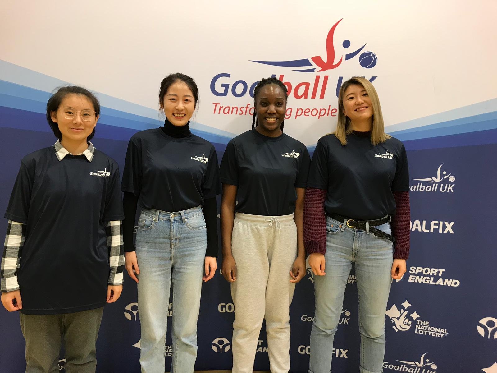 A group of international students volunteering at a tournament in Bristol