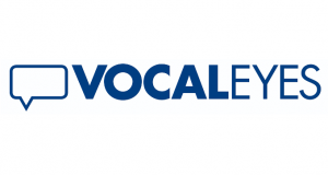 VocalEyes logo.