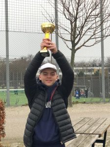 Jack Peters championing the Malmo top scorer trophy! Big cheese on here.