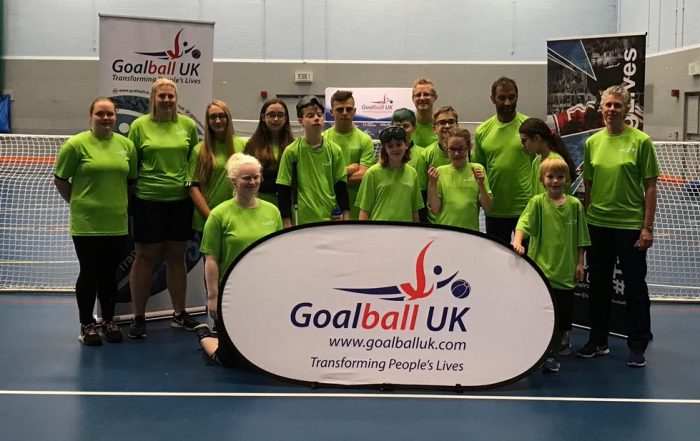 Goalball UK's 2019 Summer Camp group photo.