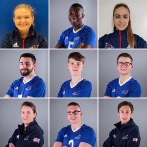 GB Men's team virtual group photo, with an individual photo of each team member shown.