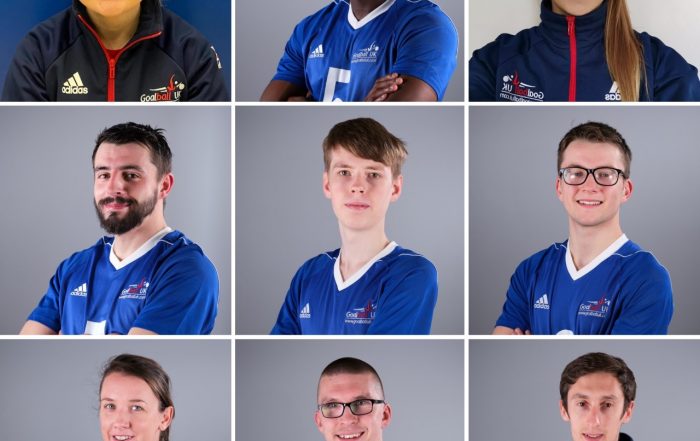 GB Men's team virtual group photo, with an individual photo of each team member shown.