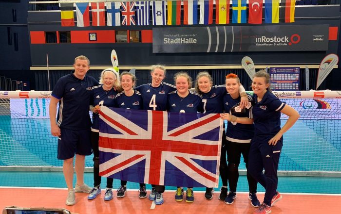 GB Women's team in at the 2019 European A Championships in Rostock, Germany.