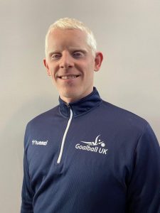 David Scott headshot in Goalball UK kit