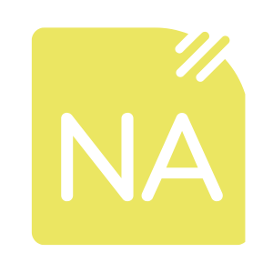 Northern Accountants logo in yellow with the letters NA in white