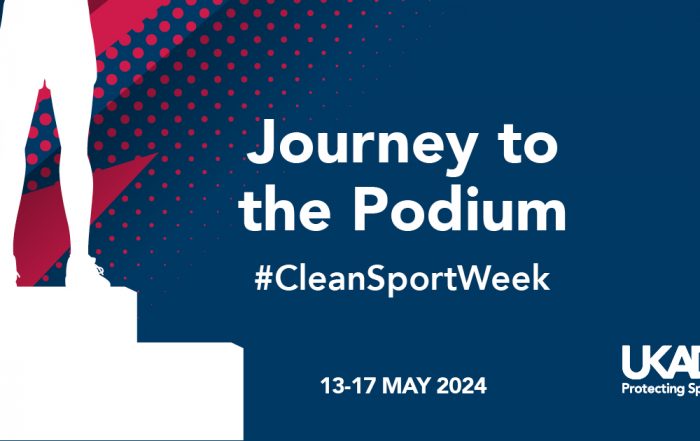 UKAD Clean Sport Week Journey to the Podium promo graphic