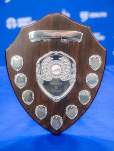 Goalball UK Keith Lound Service to Sport shield.