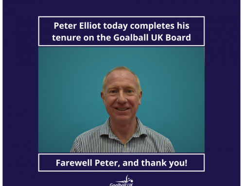 Farewell and Thank You to Peter Elliott: Eight Years of Dedicated Service to Goalball UK!