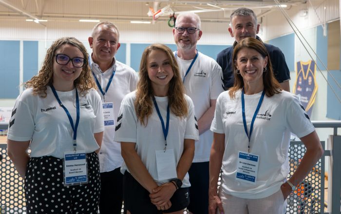 Goalball UK Board Members- Emma Henwood, Ian Clarke, Allegra Fowler-Wright, Mark Winder, Lisa Gannon & Mark Martin.